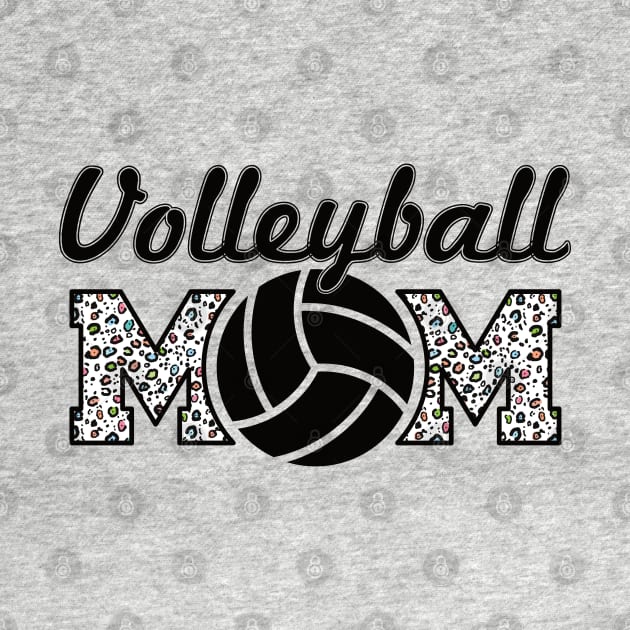 Volleyball Mom Leopard Lover Mother by Gaming champion